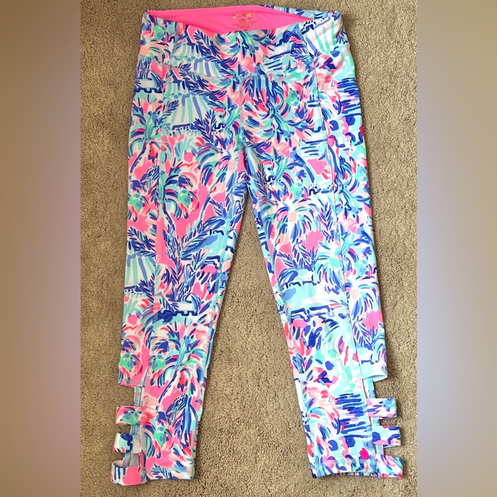 Lilly Pulitzer Colorful Tropical Print Leggings